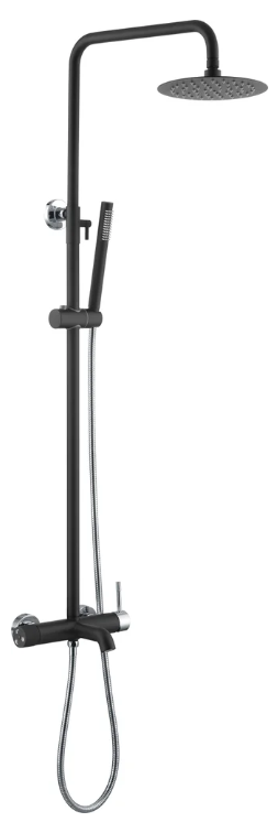 Душевая система Boheme Uno 468-BCR Black Chrome в строительном магазине