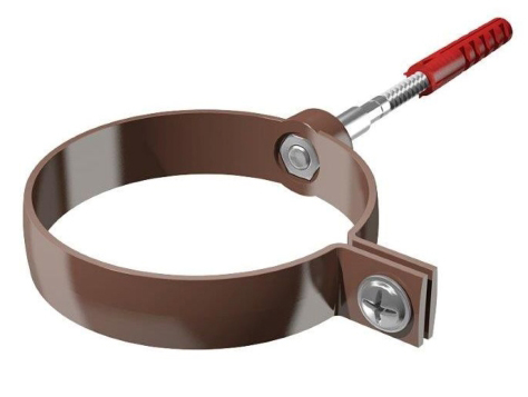 Хомут трубы универсальный L=140мм ТехноНиколь коричневый