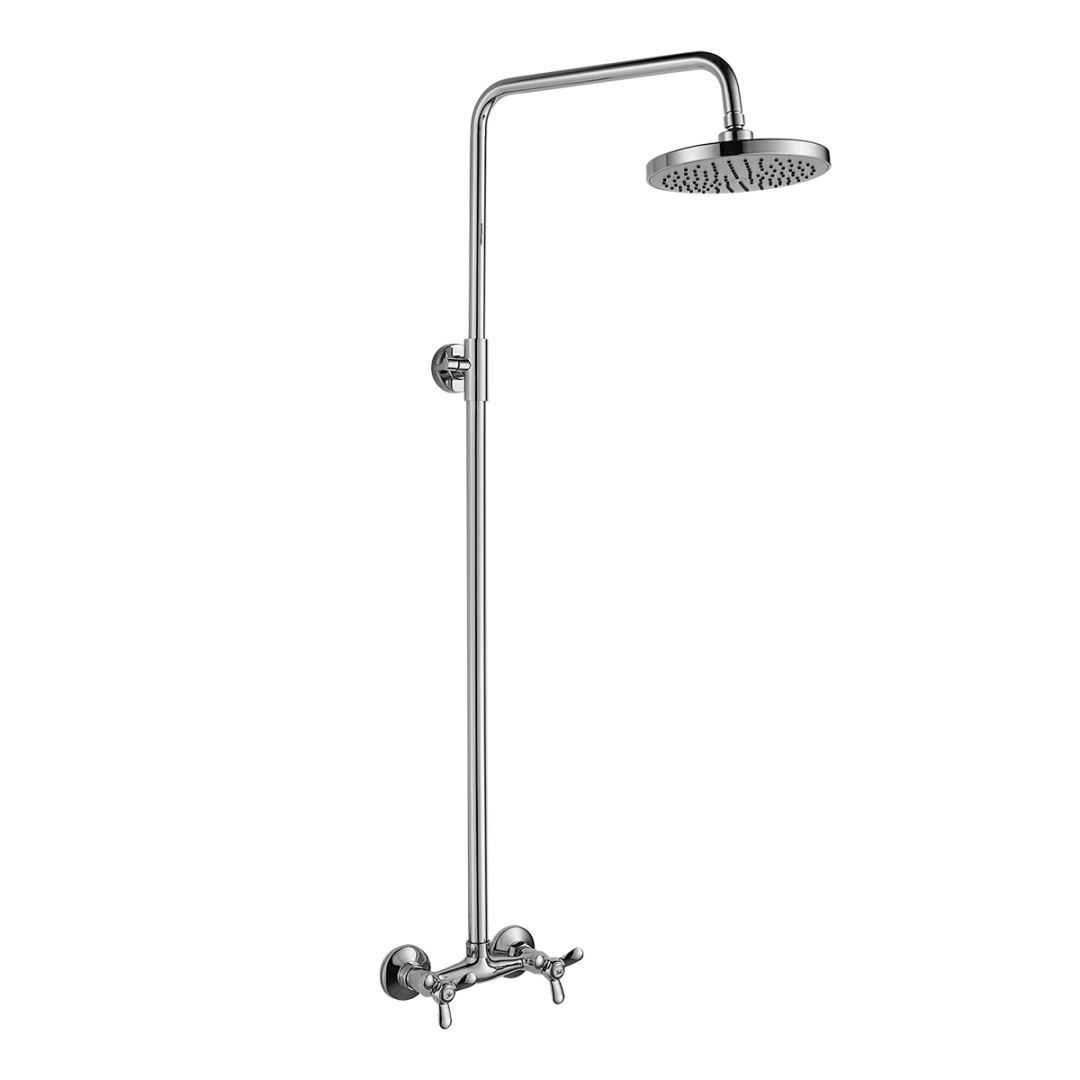 Смеситель Rossinka Q lля душа с регулируемой высотой штанги и лейкой Тропический дождь (Q02-44) в строительном магазине