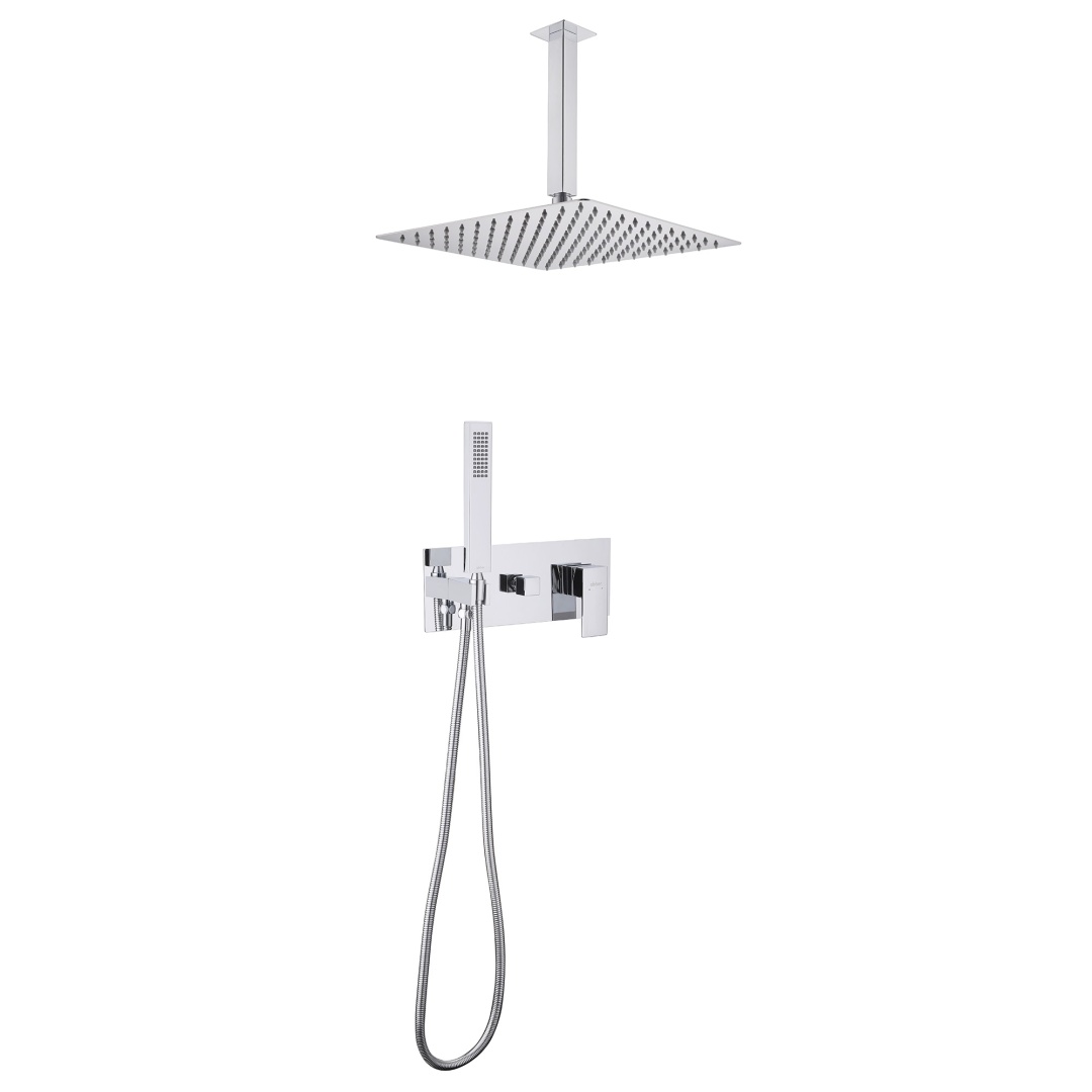 Душевая система ABBER Daheim AF8221 скрытого монтажа без излива, хром (300х300) в строительном магазине