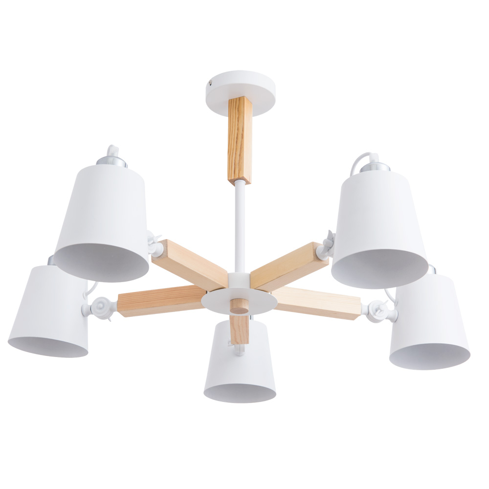 Люстра на штанге Arte Lamp OSCAR A7141PL-5WH в строительном магазине