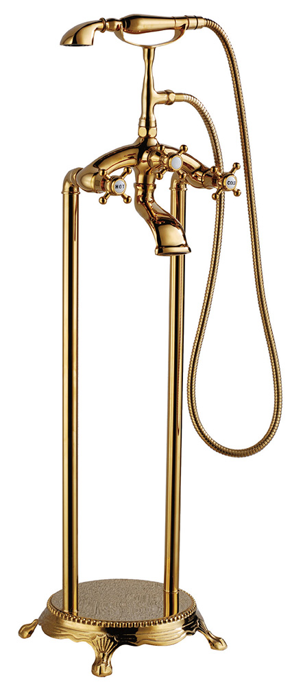 Смеситель ABBER Klassik AF8415G напольный, золото в строительном магазине