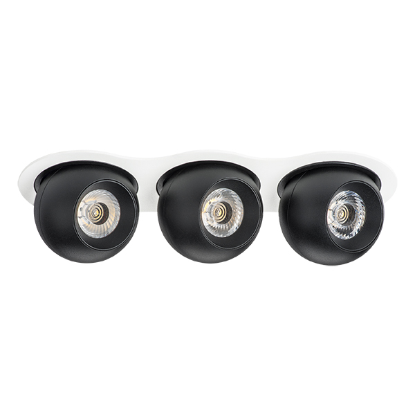 i636727272 Светильник INTERO LED 9W*3 850LM*3 24G БЕЛЫЙ/ЧЕРНЫЙ 3000K (217636+217072+217072+217072) в строительном магазине