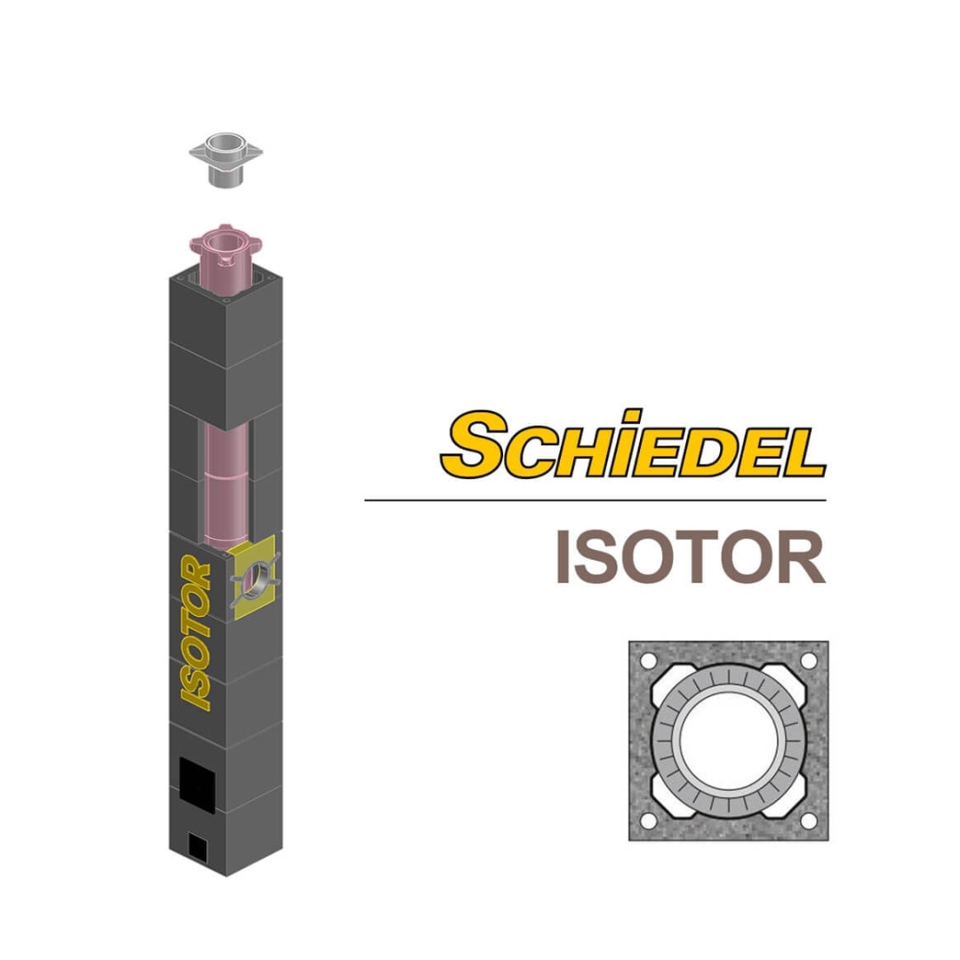 Комплект дымохода Schiedel ISOTOR Ø-160 мм “По месту” в строительном магазине