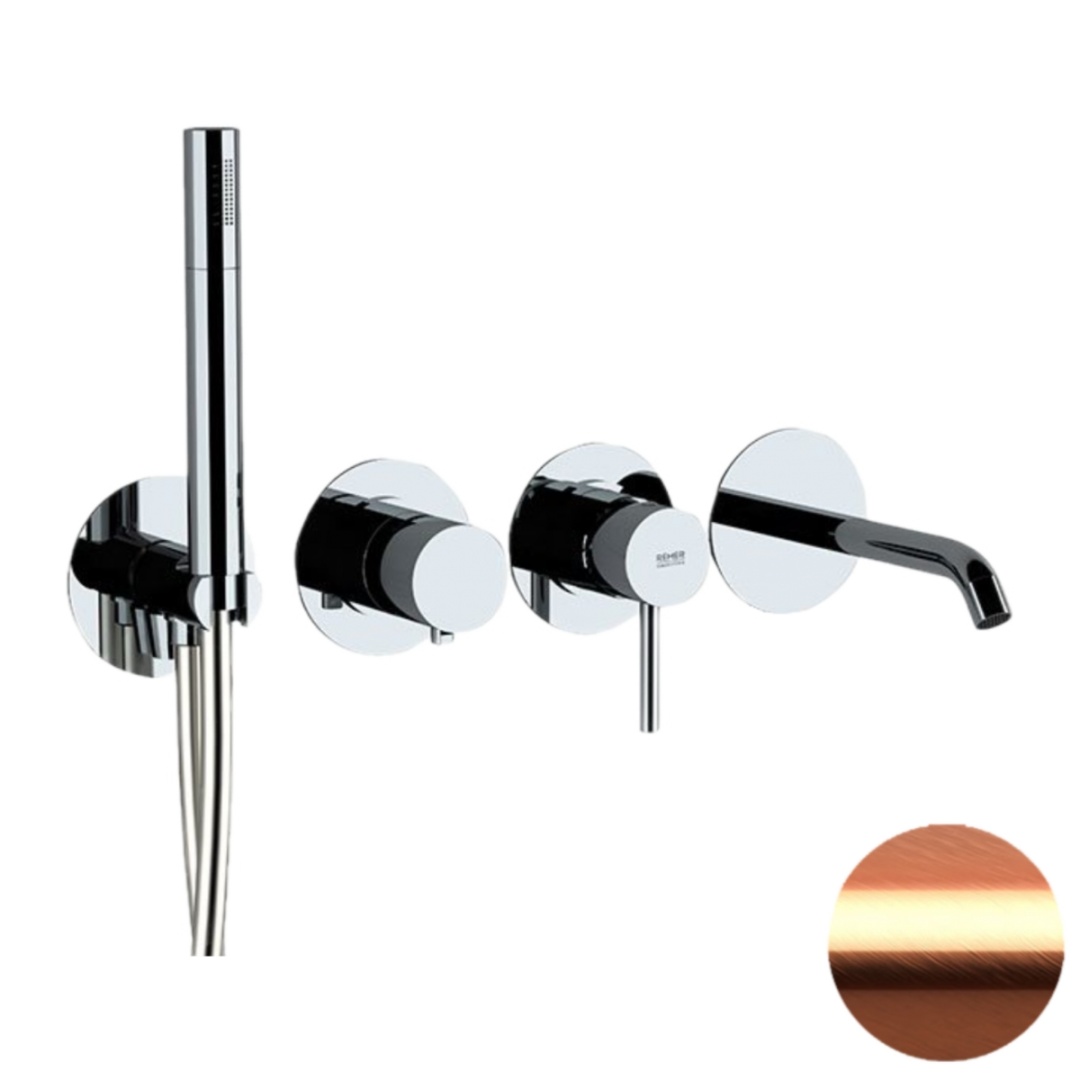 Смеситель для ванны Remer X Style X96S03ROXXRP, медь брашированная в строительном магазине