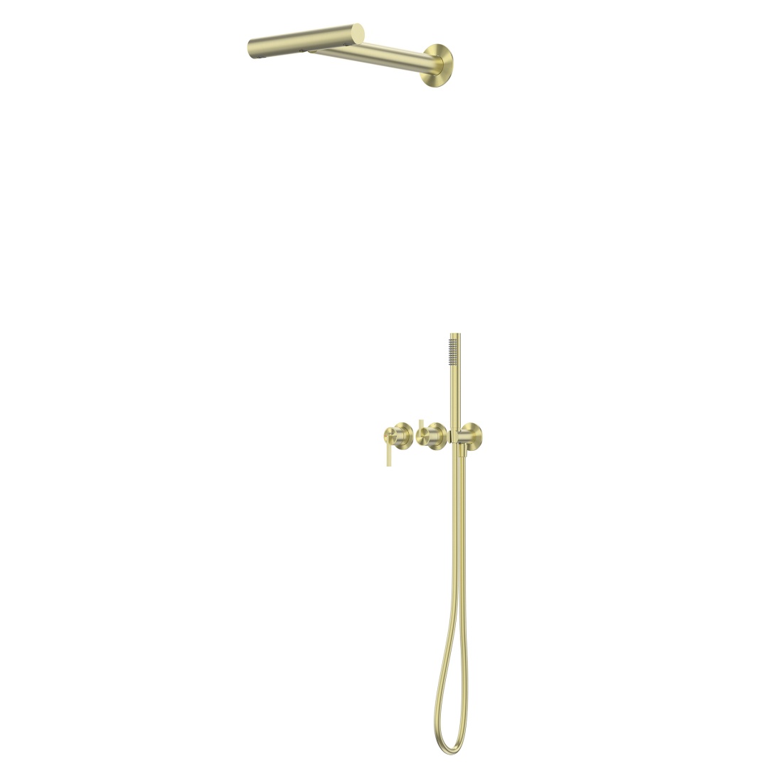 Душевая система ABBER Perfekte 316 AF8A18BG скрытого монтажа без излива, золото брашированное в строительном магазине