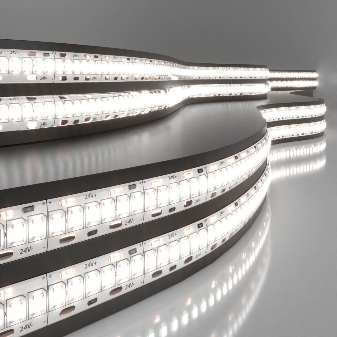 Светодиодная лента 24 В 16 Вт/м 240 Led/м 2835 IP65, дневной белый 4200K, 5 м Лента светодиодная 24V 16W 240Led 2835 IP65 дневной белый, 5м в строительном магазине