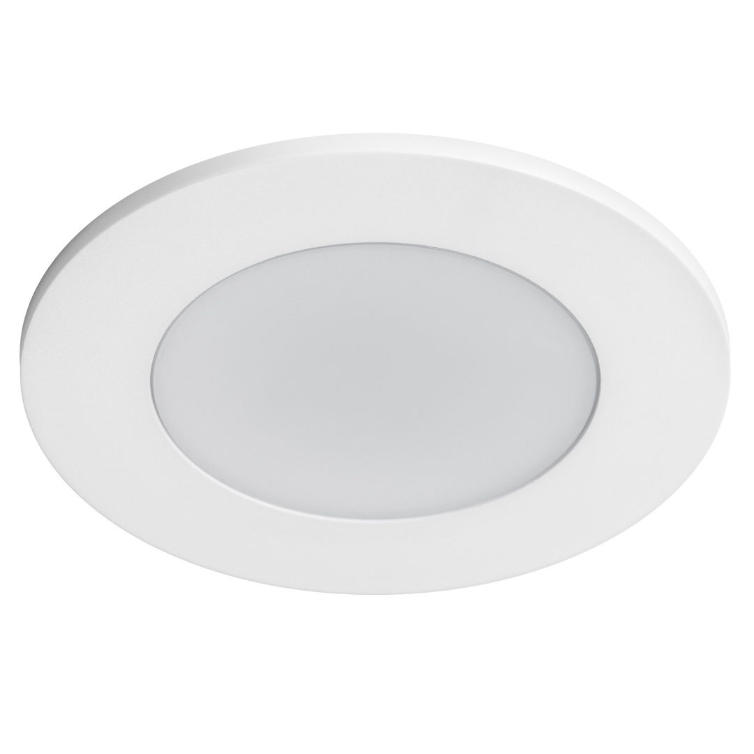 012916 Рамка (светильник) PVC д/LED-модулей 941хх и LED-ламп D50мм PIANO ROUND БЕЛЫЙ IP65 в строительном магазине