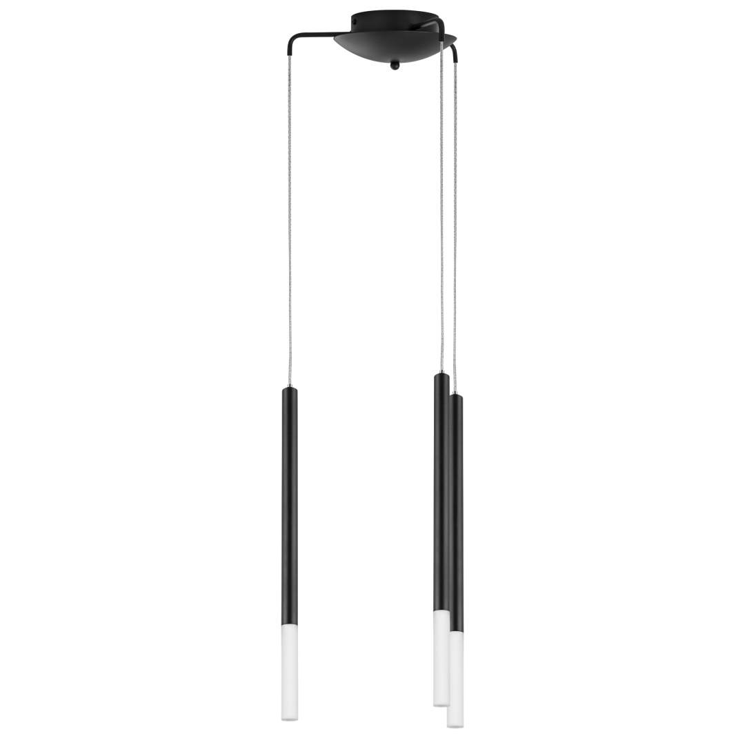 L3T747147 Люстра TUBO LED 15W 840LM 360G ЧЕРНЫЙ 4000K (574717+747147 (3шт) в строительном магазине