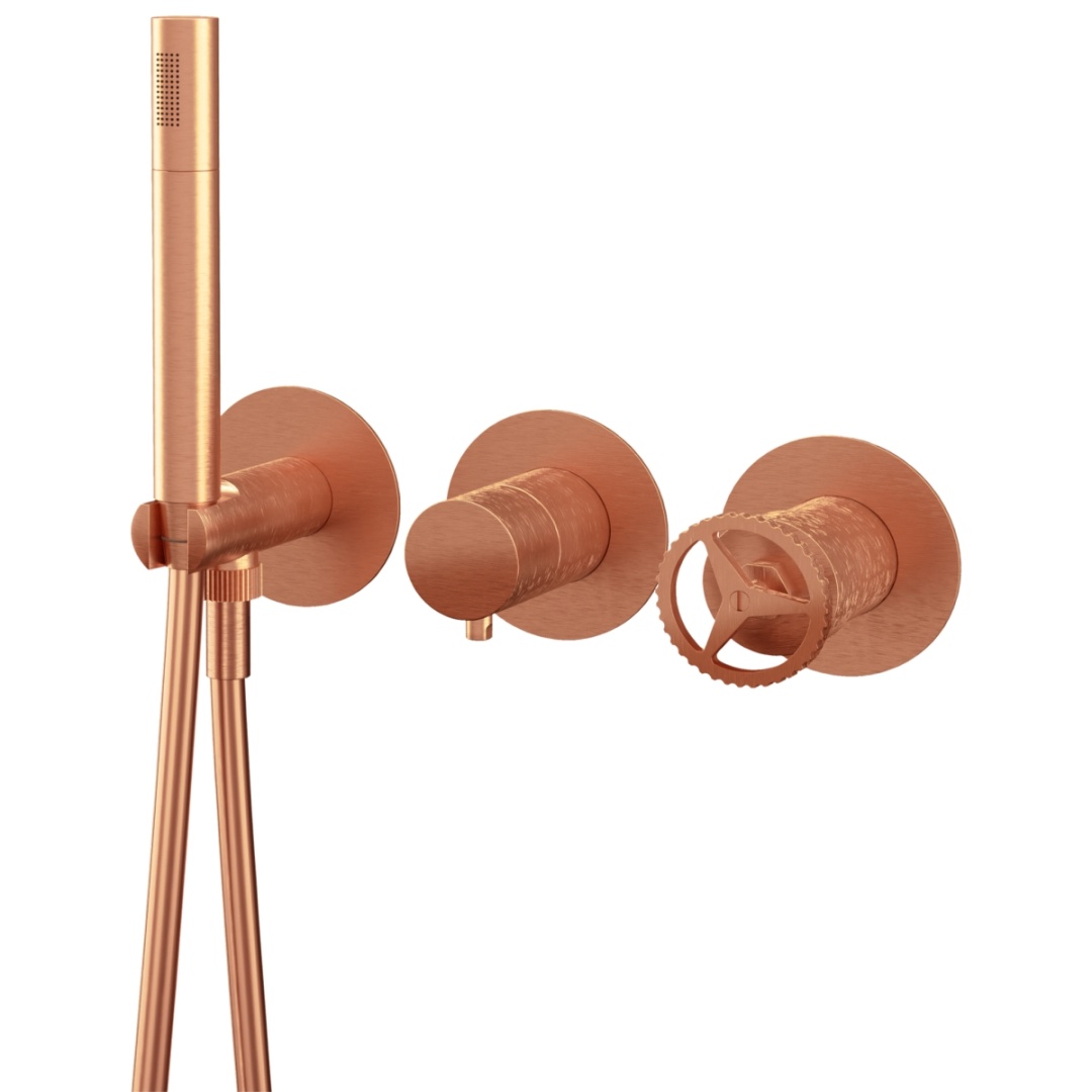 Смеситель для душа Remer Chrono CH97D2PRP, медь брашированная в строительном магазине