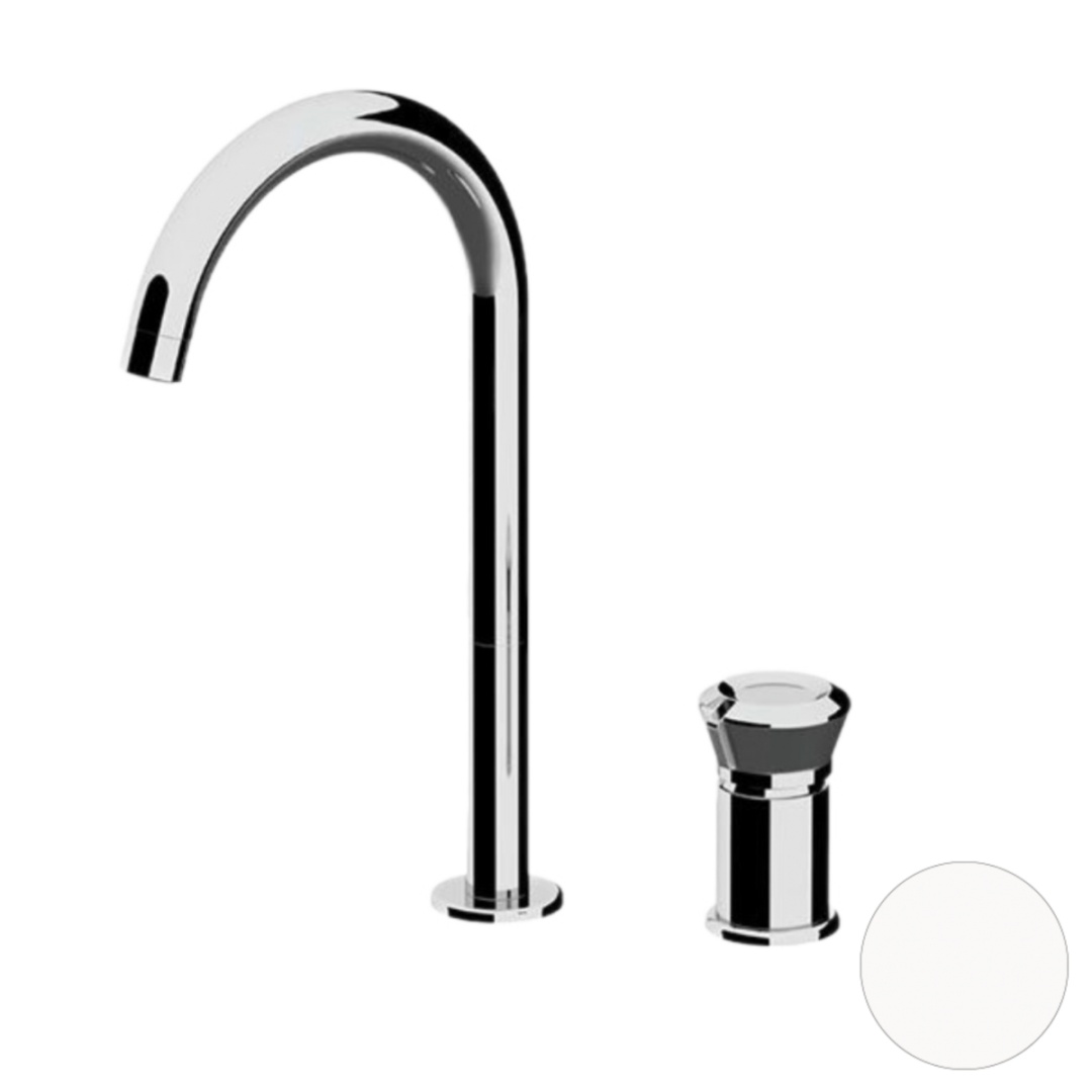 Смеситель для раковины Remer Element ET57LBO, белый матовый в строительном магазине