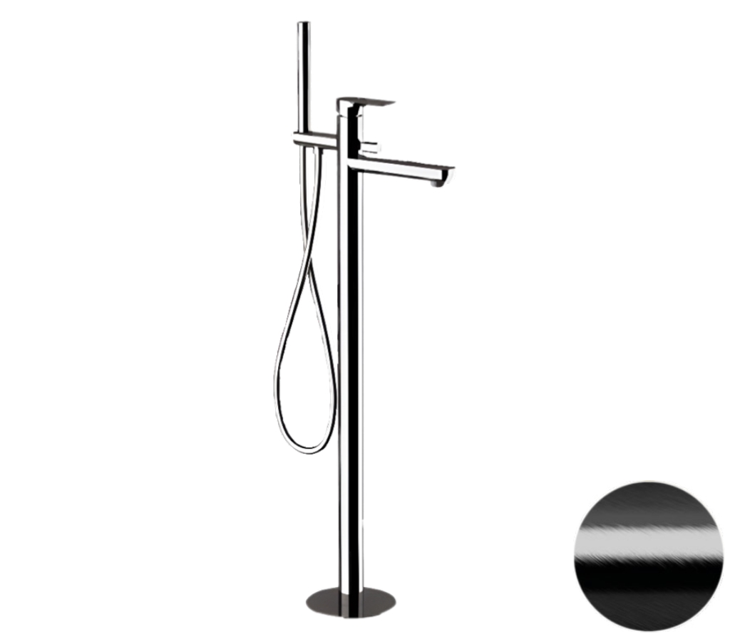 Смеситель для ванны Remer Infinity I08CFP, черный брашированный хром в строительном магазине