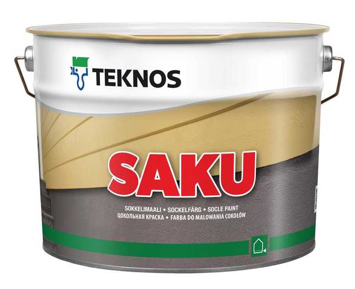 Краска фасадная TEKNOS SAKU (Текнос Цаку) база C колерованный (M486) 9л в строительном магазине