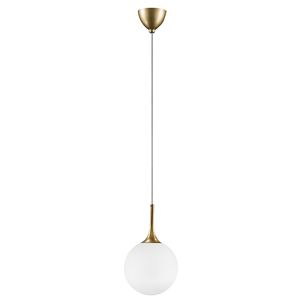 813022 Подвес GLOBO 1х40W E14 gold/white в строительном магазине