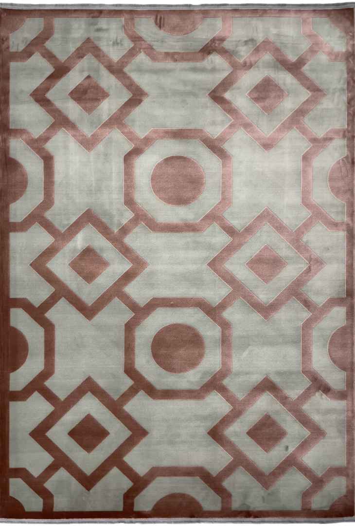 Ковер ELEGANT VIP 2817 SILVER GRAY/PINK в строительном магазине