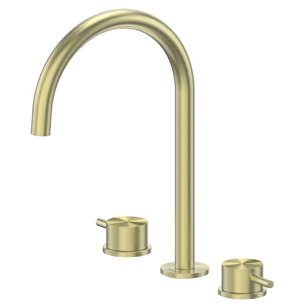 Смеситель ABBER Wasser Kreis 316 AF8108BG-M для раковины, золото брашированное в строительном магазине