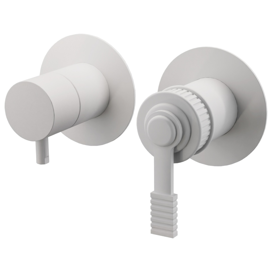 Смеситель для душа Remer Atelier AL92ZPBO, белый матовый в строительном магазине