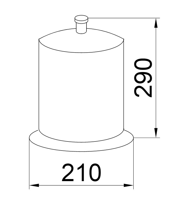 Корзина для мусора Boheme Chiaro 10518 хрусталь в строительном магазине