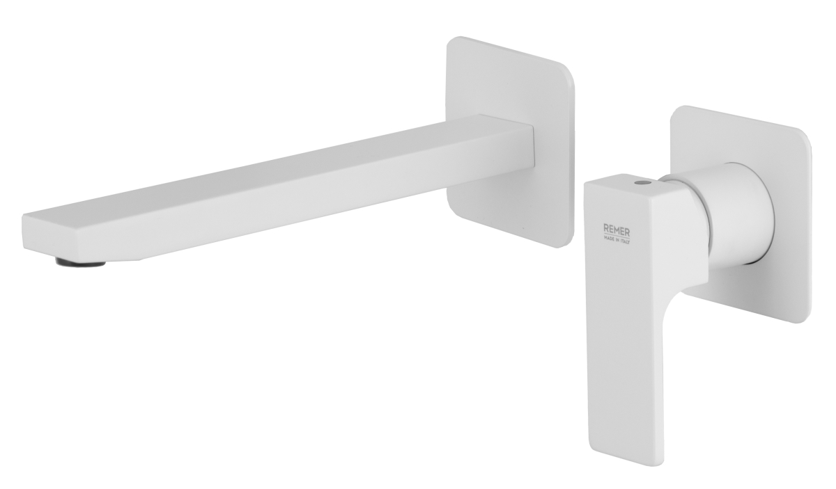 Смеситель для раковины Remer Absolute AU15PLBO, белый матовый в строительном магазине
