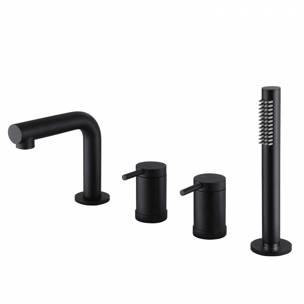 Смеситель ABBER Emotion AF8813B на борт ванны, черный матовый в строительном магазине