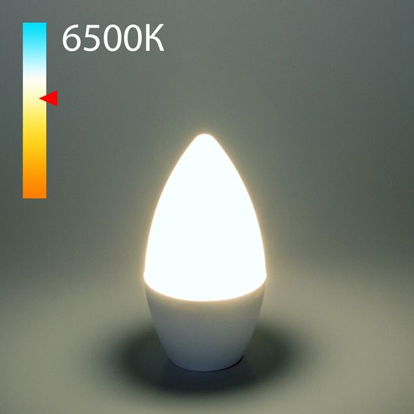 Светодиодная лампа "Свеча" C37 8W 6500K E14 BLE1404 в строительном магазине