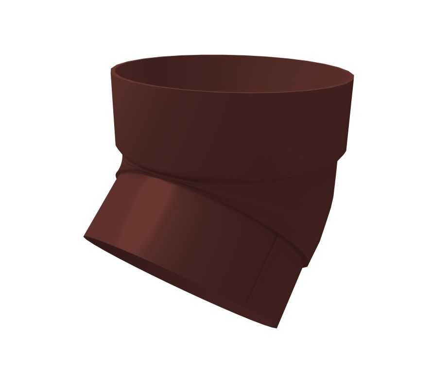 Колено трубы 45 гр. ПВХ Grand Line Стандарт шоколад