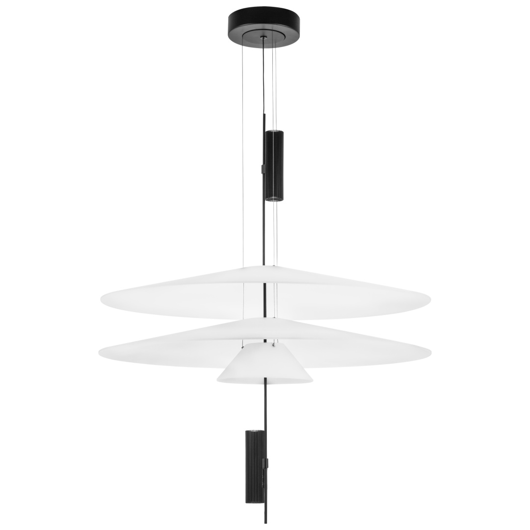 814531 2КОР! Люстра VIOLA LED 3x6W 560LM ЧЕРНЫЙ/БЕЛЫЙ 3000K в строительном магазине