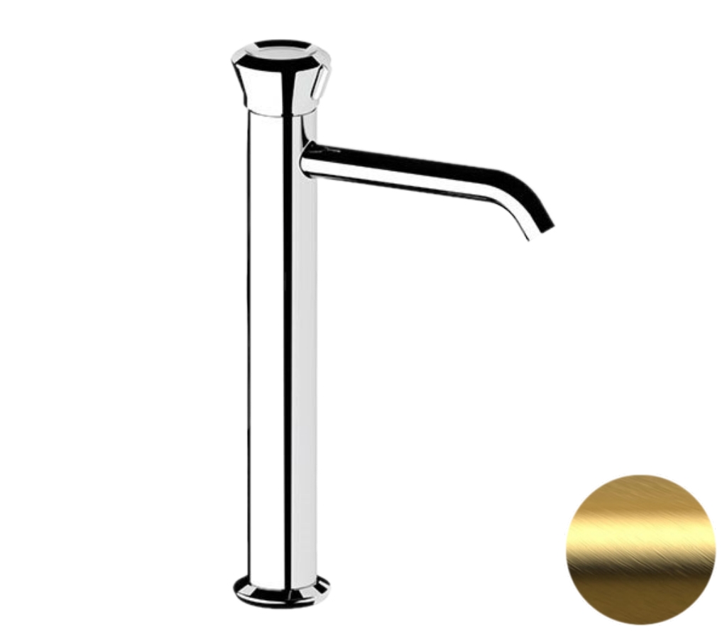 Смеситель для раковины Remer Element ET11LXLBG, золото брашированное в строительном магазине