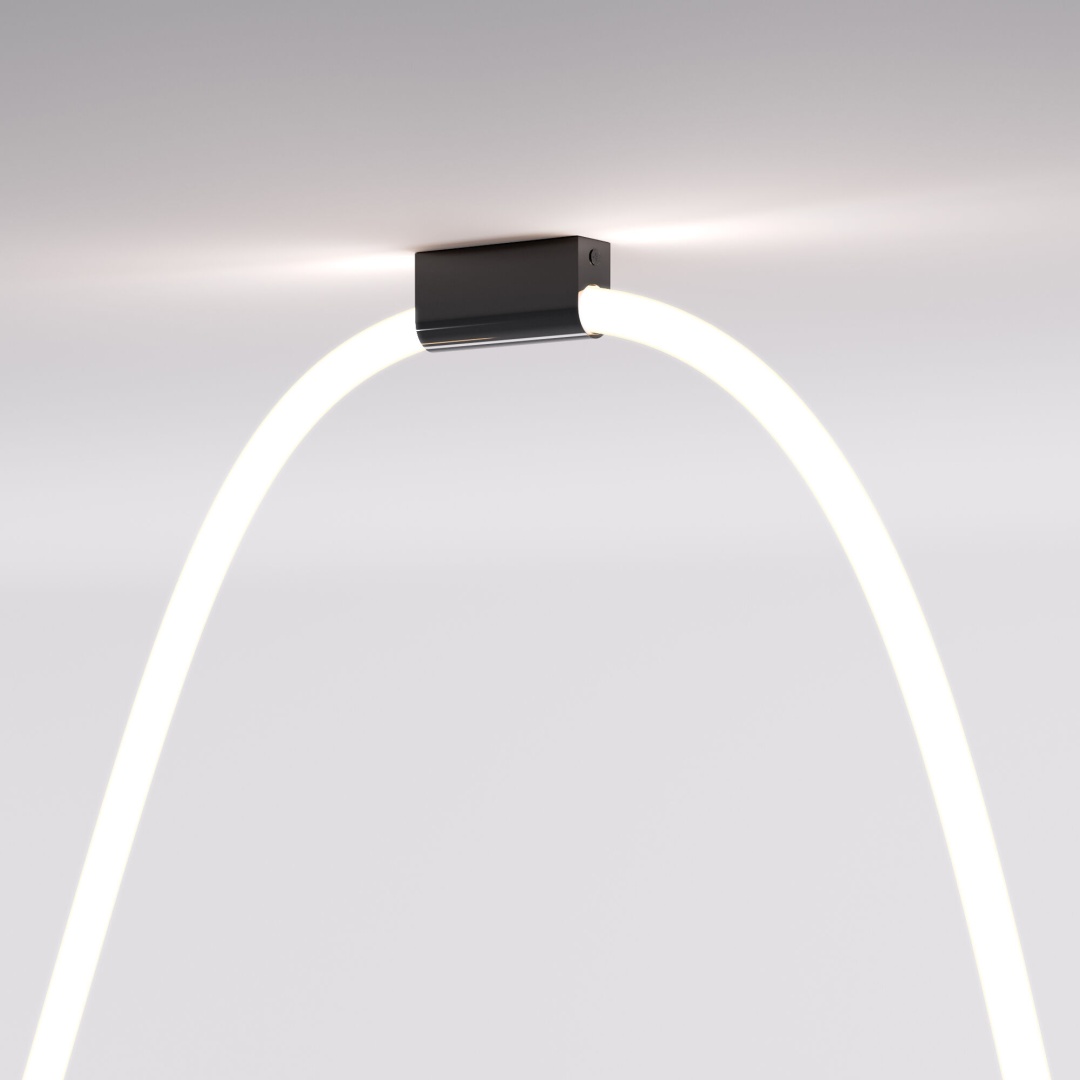 Накладные крепления для круглого гибкого неона Full light черный FL 28100 в строительном магазине