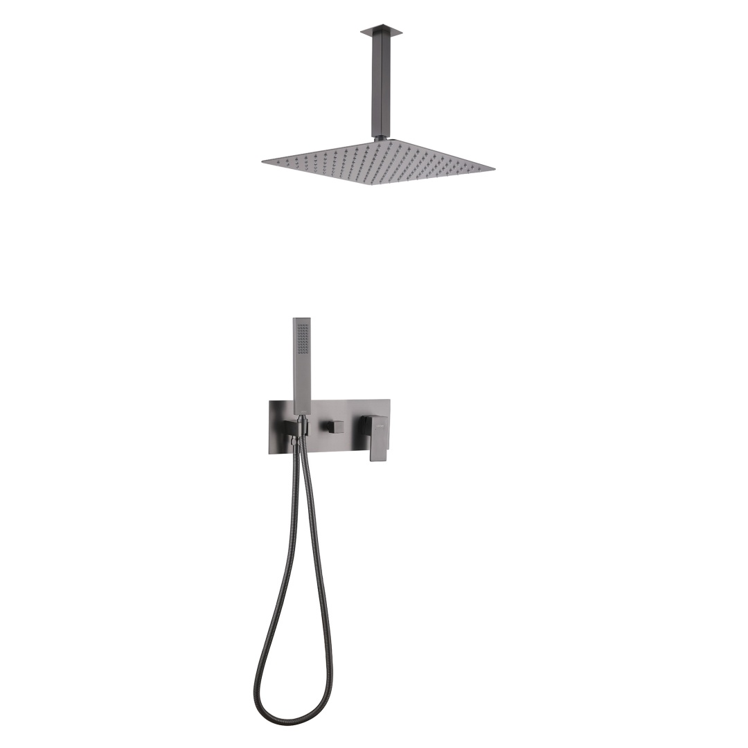 Душевая система ABBER Daheim AF8221NG скрытого монтажа без излива, никель (300х300) в строительном магазине