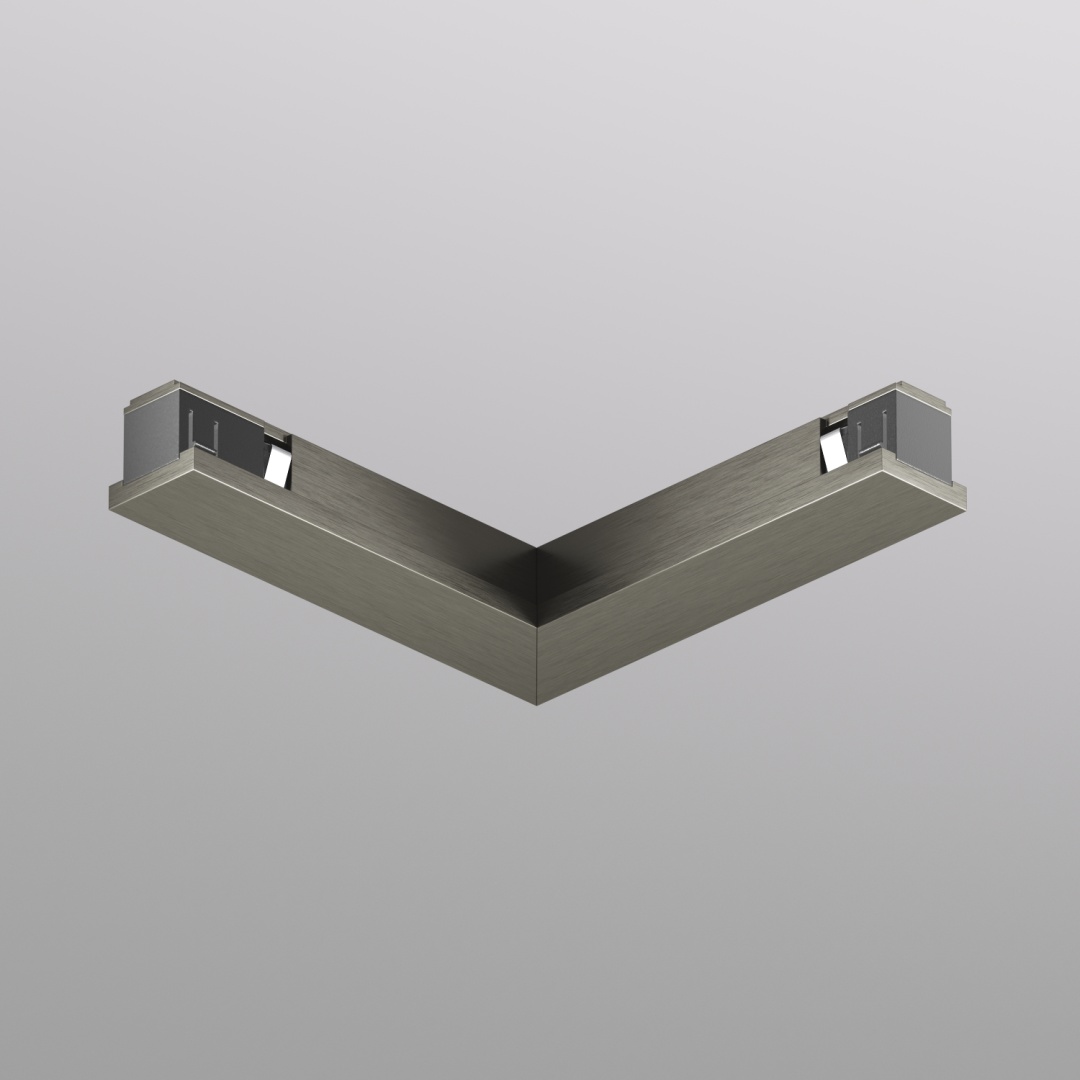 TR5723-DN Электрический коннектор для трека SHINE BASE 90° потолок-потолок, темный никель, алюминий в строительном магазине