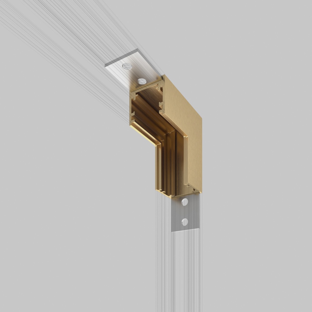 Brass Line Коннектор угловой внутренний для накладного шинопровода латунь 85225/00 в строительном магазине