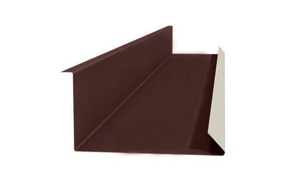 Примыкание для мягкой кровли шоколад П/Э 8017 (0,5 сталь) - 2 м