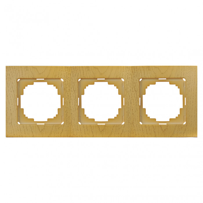 Рамка 3-местн., TOURAN WOOD в строительном магазине