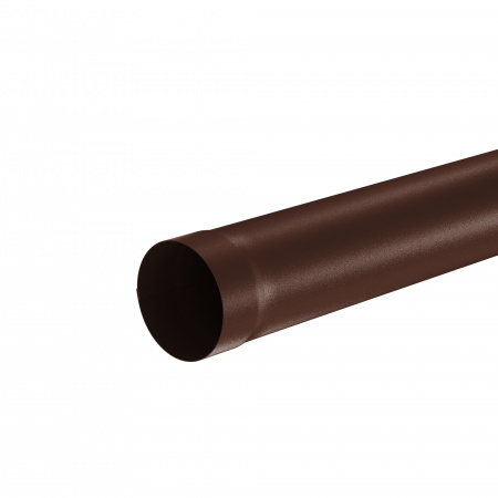 Труба водосточная 3 м Aquasystem Pural Matt RAL 8017 (Коричневый) 90/125