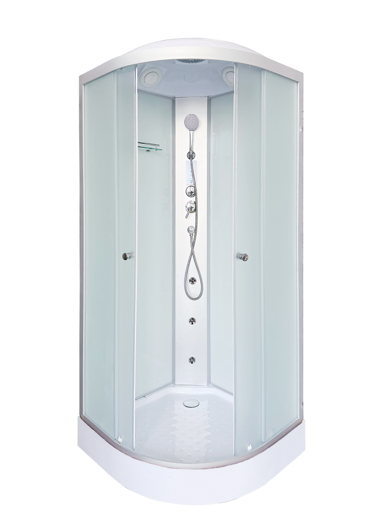 Душевая кабина Deto LM908 с гидромассажем и электрикой в строительном магазине