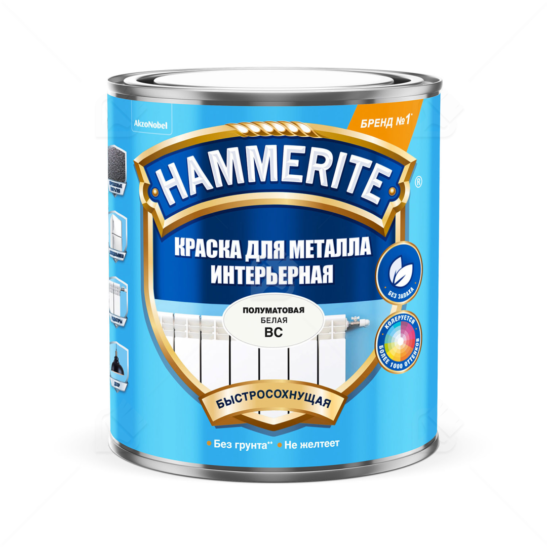 Краска Hammerite интерьерная база BC 0,9л в строительном магазине
