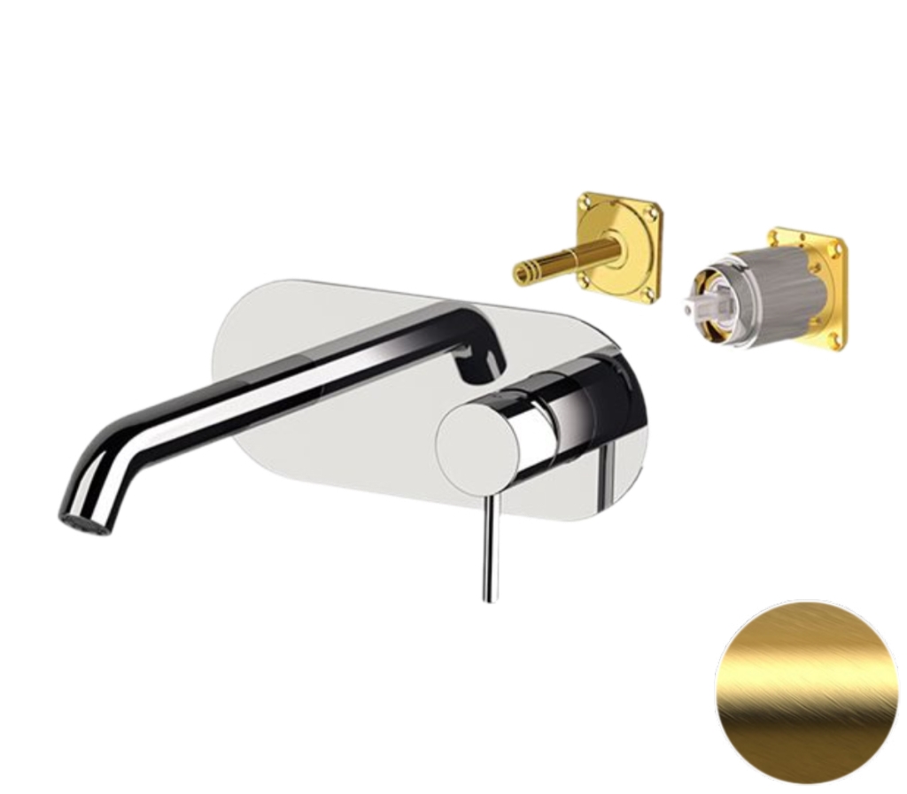 Смеситель для раковины Remer X Style X15KBBG, золото брашированное в строительном магазине