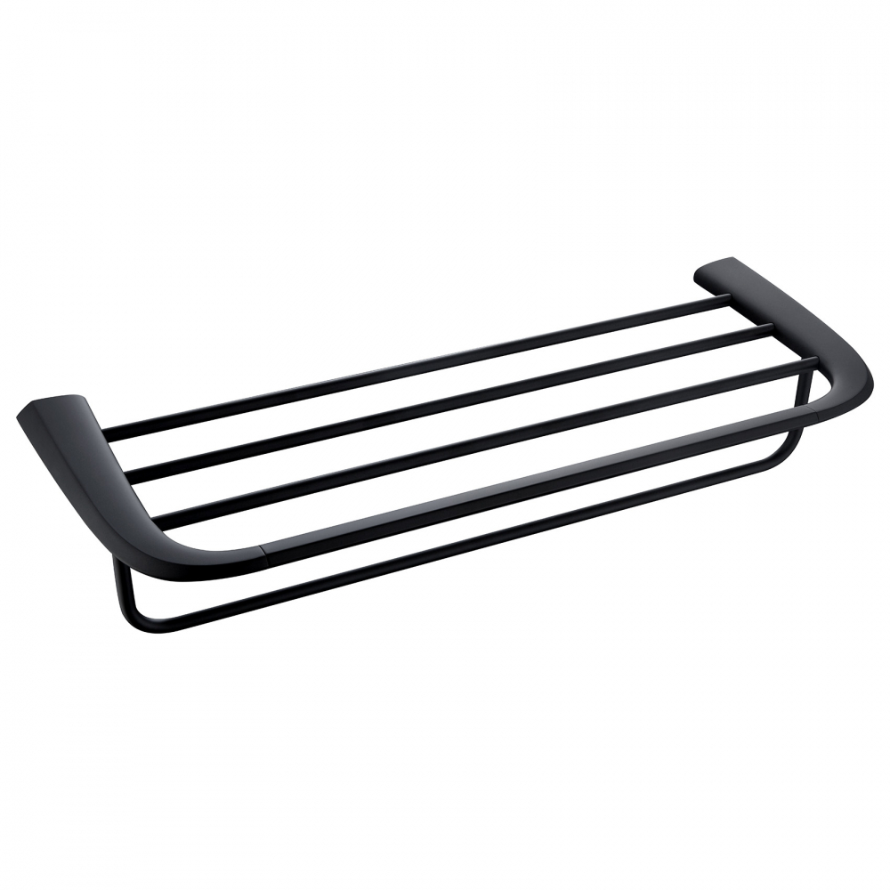 Полка для полотенец ABBER Nord AA1554B черная матовая в строительном магазине