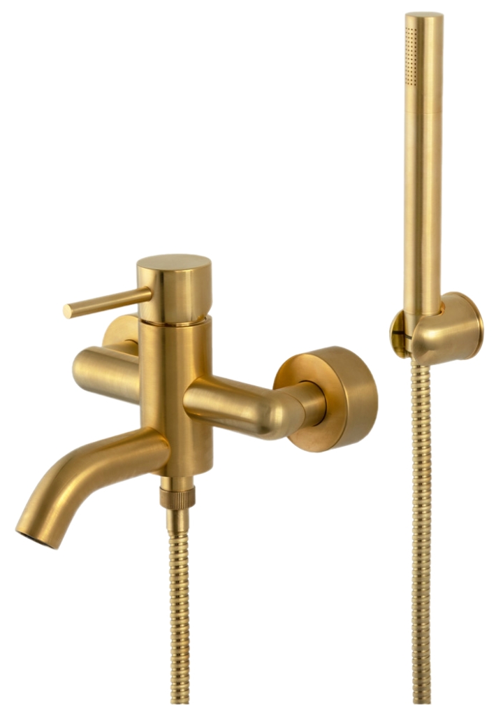 Смеситель для ванны Remer X Style X02BG, золото брашированное в строительном магазине