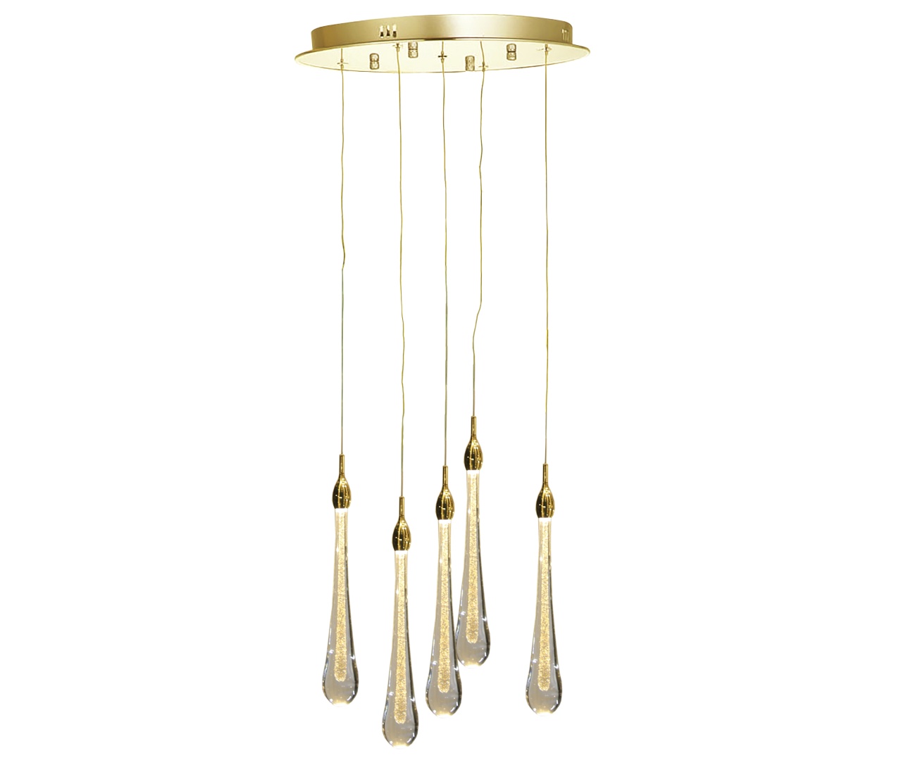 07860-5A,33 Люстра каскадная Асмер золото Led 15W в строительном магазине