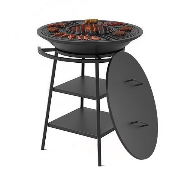 Чугунный Fantastic Grill Везувий Ø 700 (чаша+подставка+плита Gurman Ø700+крышка) в строительном магазине