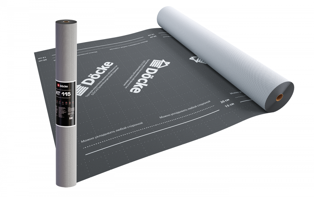 Супердиффузионная универсальная 3х-слойная мембрана Docke AT 115, 70 м2