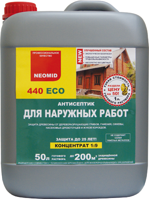 Антисептик для древесины Неомид 440 Эко 1л