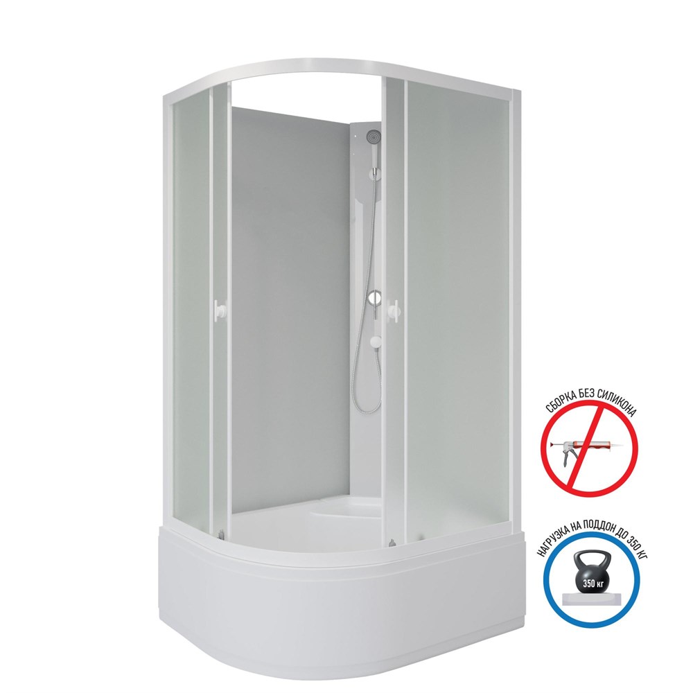 Душевая кабина Niagara Promo P90/80/40R/MT/BK (900х800х1950) в строительном магазине