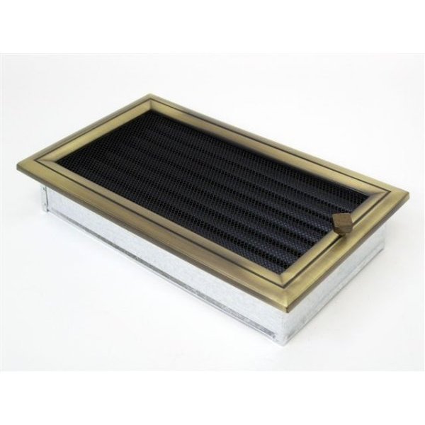 Вентиляционная решетка 17х30 Оскар латунь с жалюзи в строительном магазине