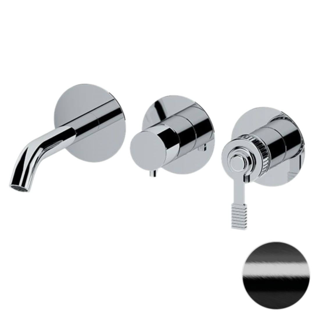 Смеситель для ванны Remer Atelier AL54D2PCFP, черный брашированный хром в строительном магазине