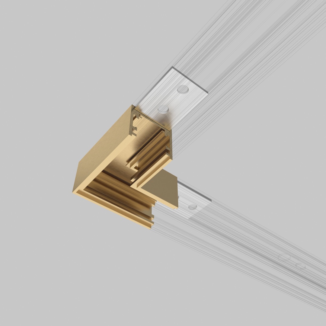 Brass Line Коннектор угловой для накладного шинопровода латунь 85224/00 в строительном магазине