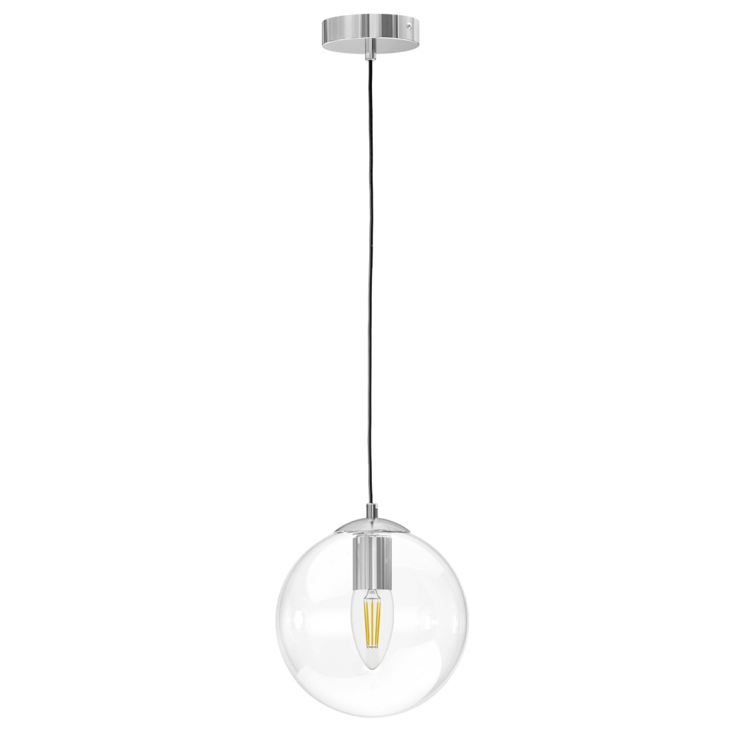 801004 Люстра SFERETTA E27 1х6W (led) E27 ХРОМ/ПРОЗРАЧНЫЙ в строительном магазине