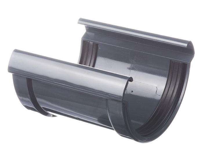 LUX Соединитель желоба Docke ПВХ Графит